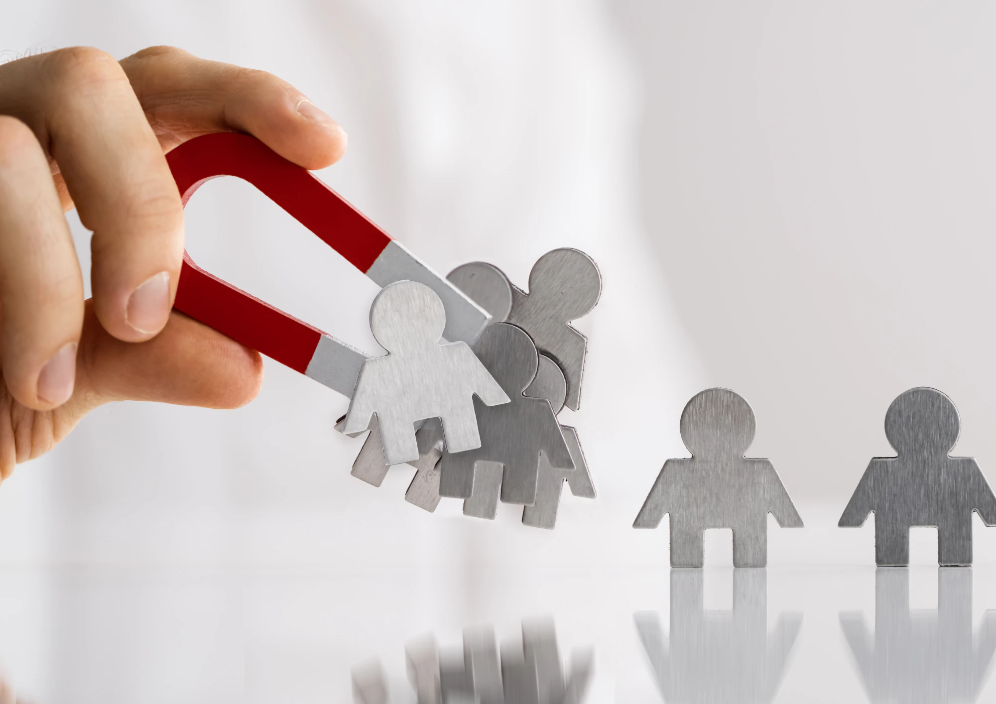 aimant qui attire des clients